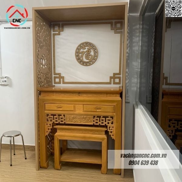 Vách Ngăn Phòng Thờ Gỗ MDF- PT193