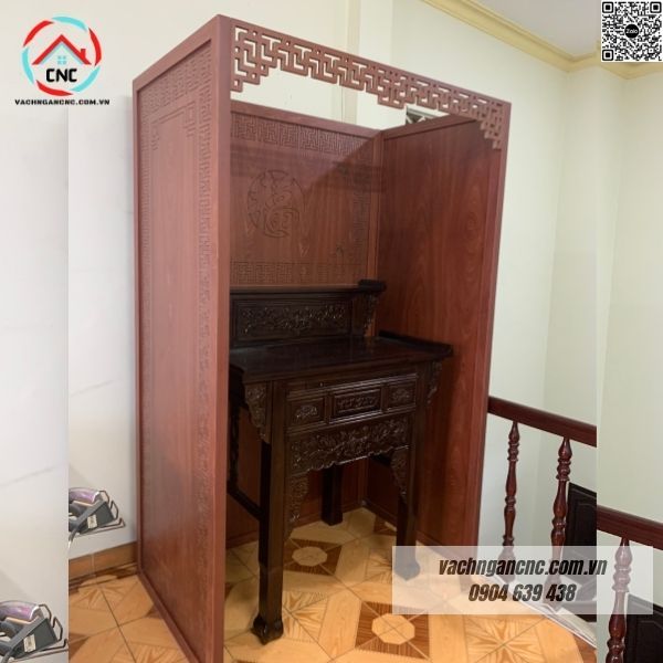 Vách Ngăn Phòng Thờ Gỗ MDF- PT197