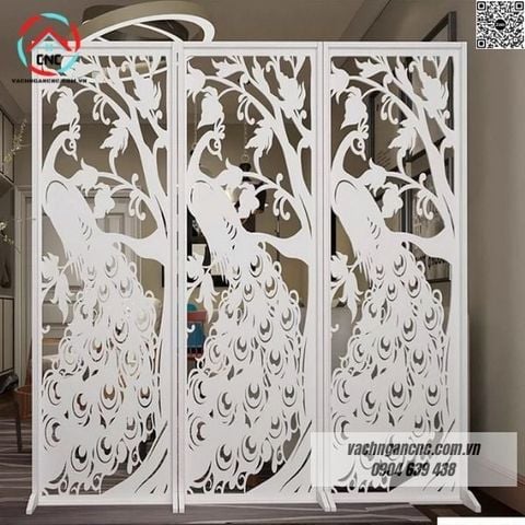  Vách ngăn bình phong con công- BP37 