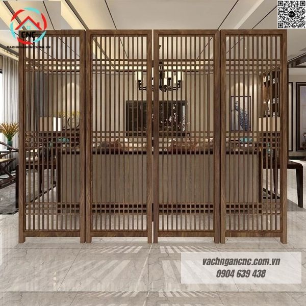 Vách ngăn bình phong gỗ mdf- BP43