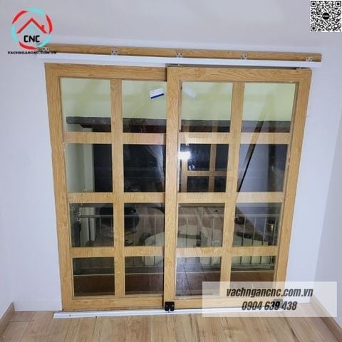  Vách ngăn cửa lùa mdf -BK205 