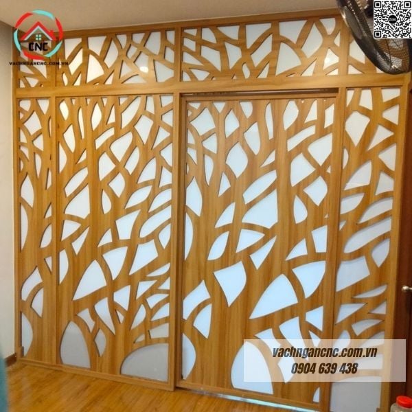 Mẫu vách ngăn phòng khách cnc -BK199