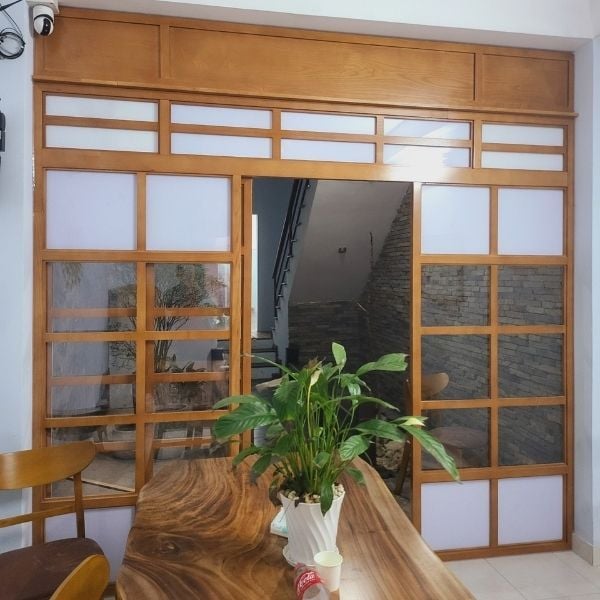 Mẫu vách ngăn phòng khách đẹp -BK200