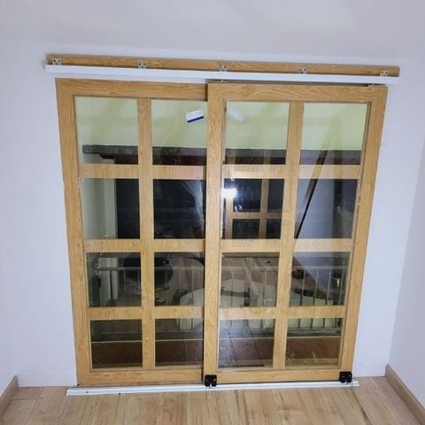  Vách ngăn cửa lùa mdf -BK205 