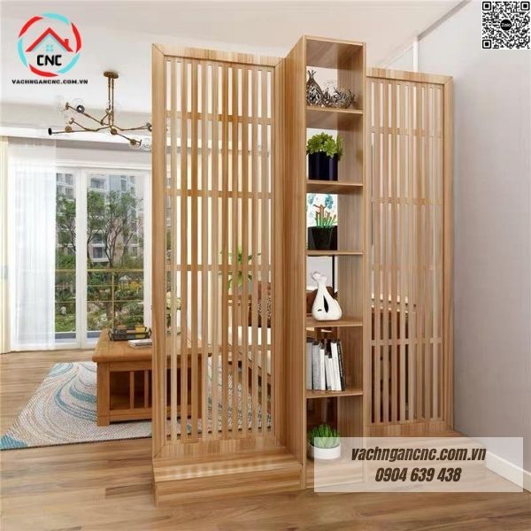 Vách ngăn tủ tivi trang trí phòng khách đẹp -BK193