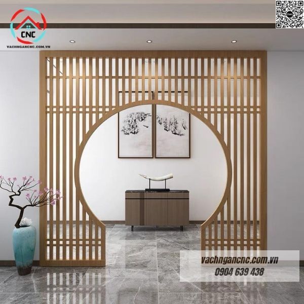 Vách ngăn cửa vòm phòng khách -BK195