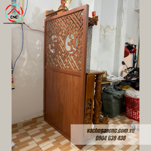 Vách ngăn bàn Thần Tài MDF- VOD002