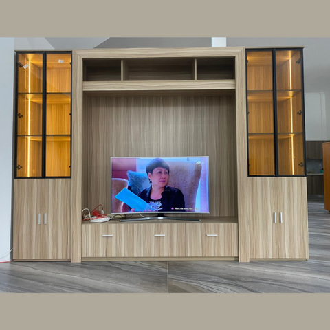  Tủ kệ gỗ trang trí phòng khách -TK37 