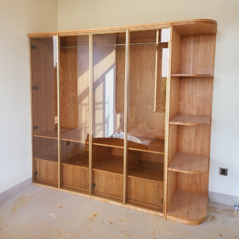  Tủ quần áo gỗ sồi tự nhiên-QA16 