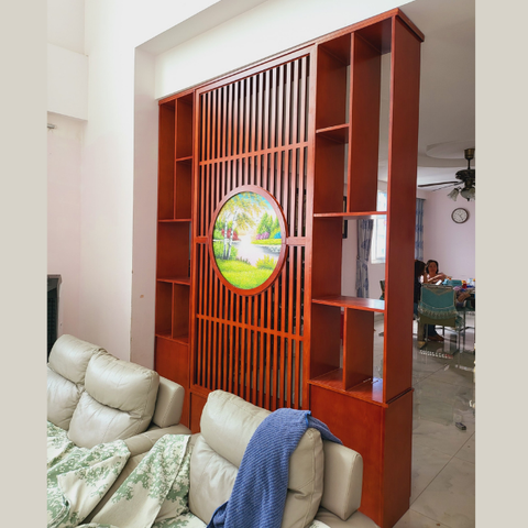  Tủ kệ gỗ trang trí phòng khách -TK43 