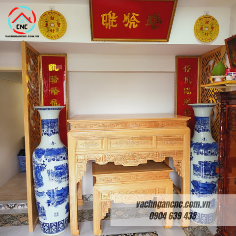  Vách Ngăn Phòng Thờ Gỗ MDF- PT151 