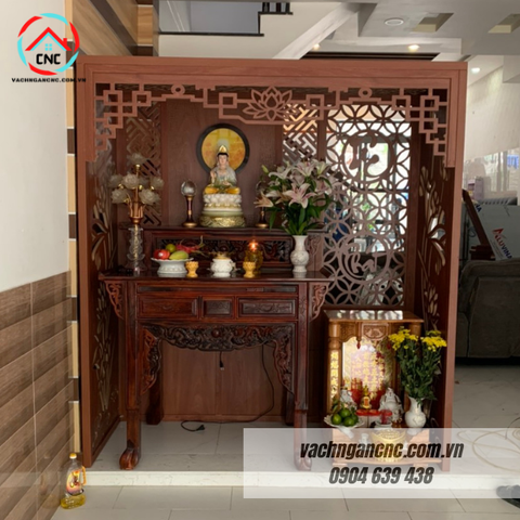  Vách ngăn bàn Thần Tài MDF- VOD001 