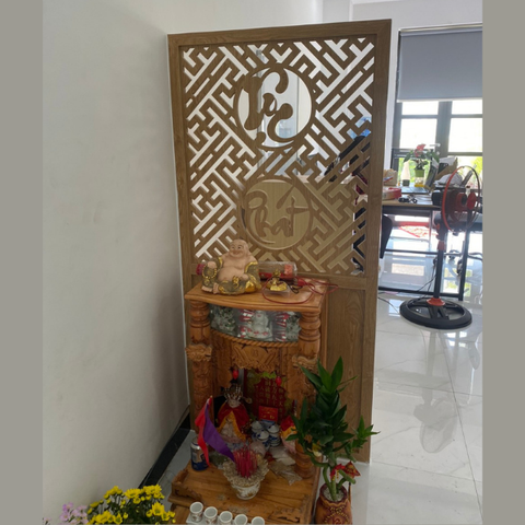  Vách chắn bàn Thần Tài chữ LỘC PHÁT - VOD008 