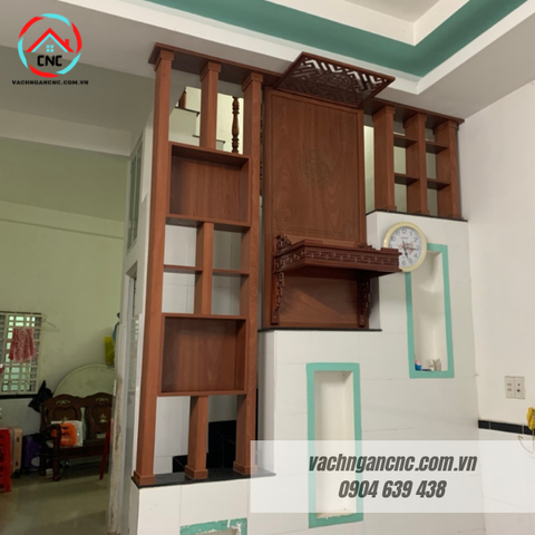  Vách lam gỗ cầu thang phòng khách -LG104 