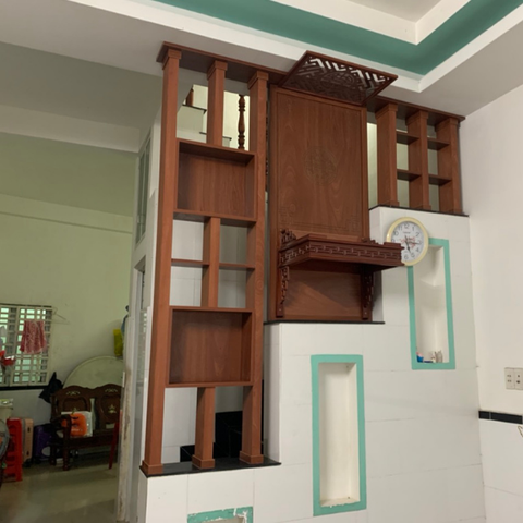  Vách lam gỗ cầu thang phòng khách -LG104 