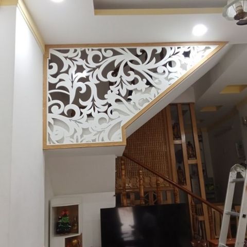  Vách ngăn cầu thang cnc- CT135 