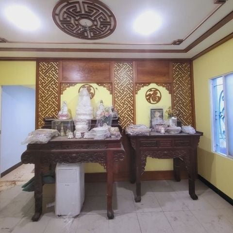  Vách Ngăn Phòng Thờ Gỗ MDF- PT177 