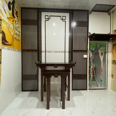 Vách Ngăn Phòng Thờ Gỗ MDF- PT178 