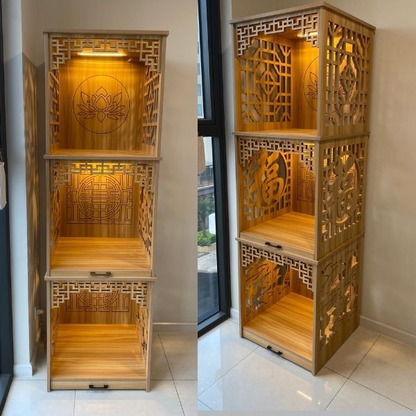  Tủ thờ 3 Tầng Gỗ MDF - MS045 