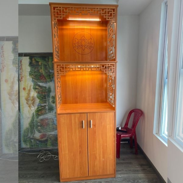  Tủ thờ 3 Tầng Gỗ MDF có cánh dưới - MS050 