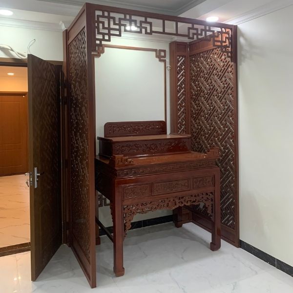 Vách Ngăn Phòng Thờ Gỗ MDF- PT157