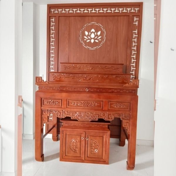 Vách Ngăn Phòng Thờ Gỗ MDF- PT160