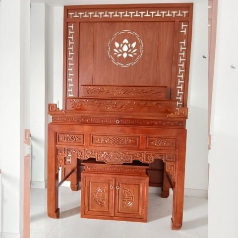  Vách Ngăn Phòng Thờ Gỗ MDF- PT160 