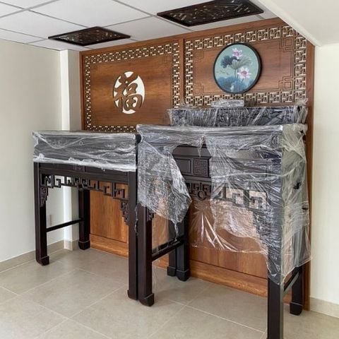  Vách Ngăn Phòng Thờ Gỗ MDF- PT161 