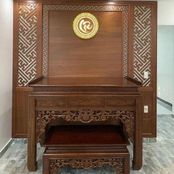 Vách Ngăn Phòng Thờ Gỗ MDF- PT164
