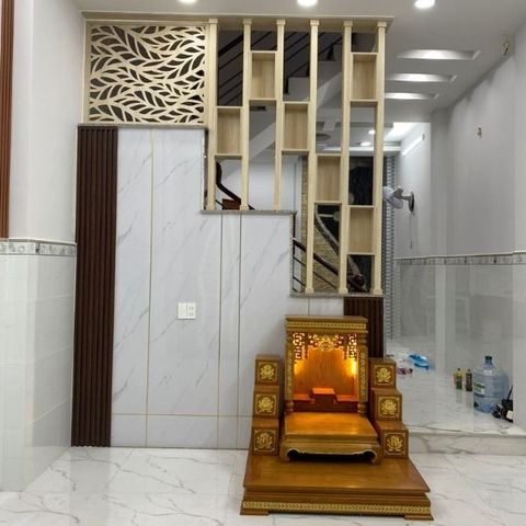  Vách lam gỗ cầu thang phòng khách -LG93 