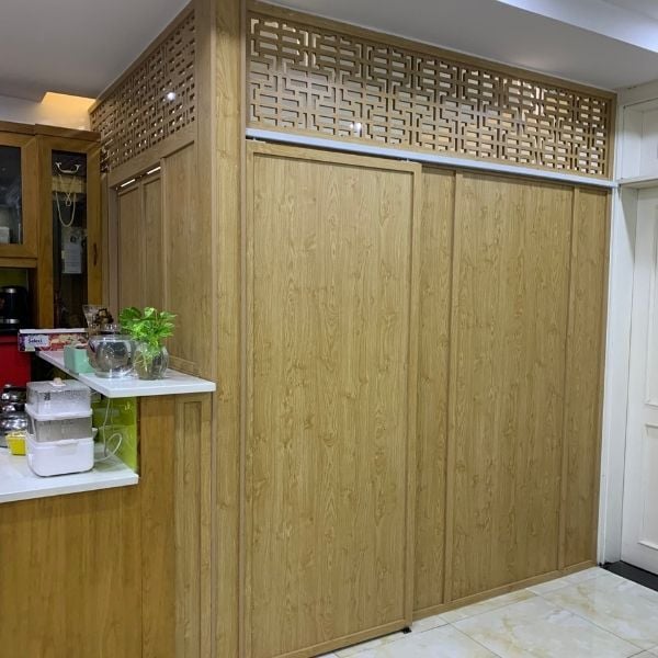 Vách ngăn cửa lùa cnc -MS27