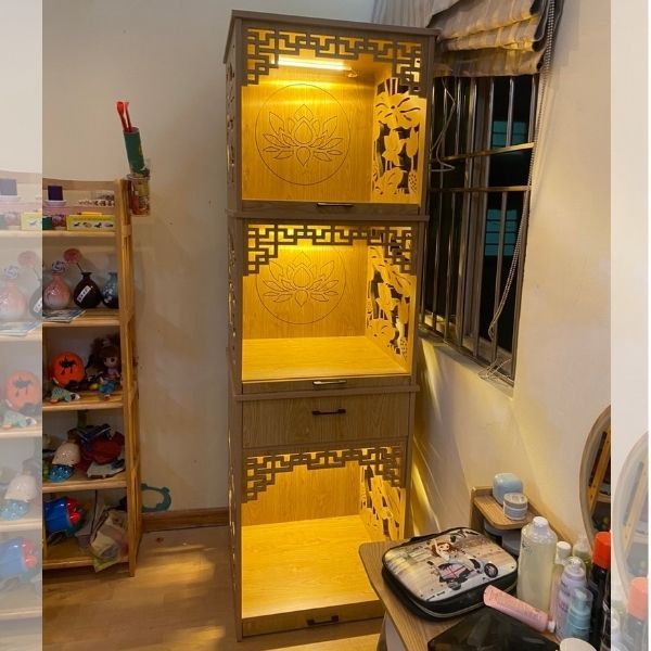  Tủ thờ 3 Tầng Gỗ MDF có ngăn kéo - MS046 