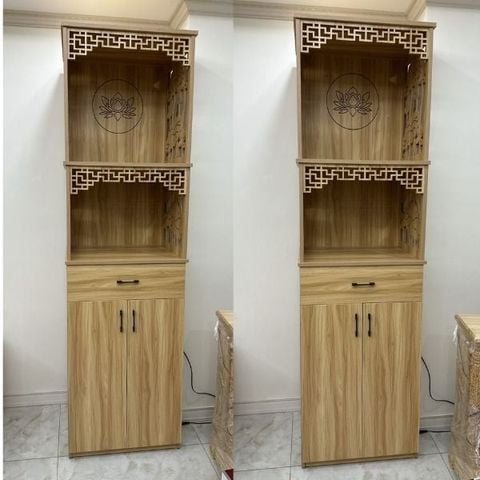  Tủ thờ 3 Tầng Gỗ MDF có cánh dưới - MS049 