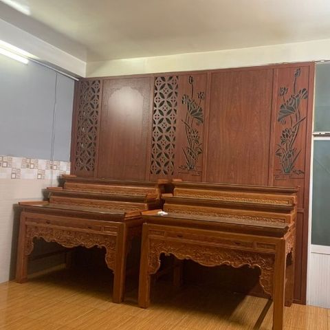  Vách Ngăn Phòng Thờ Gỗ MDF- PT169 
