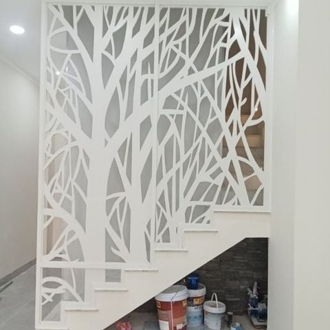  Vách ngăn cầu thang cnc- CT136 