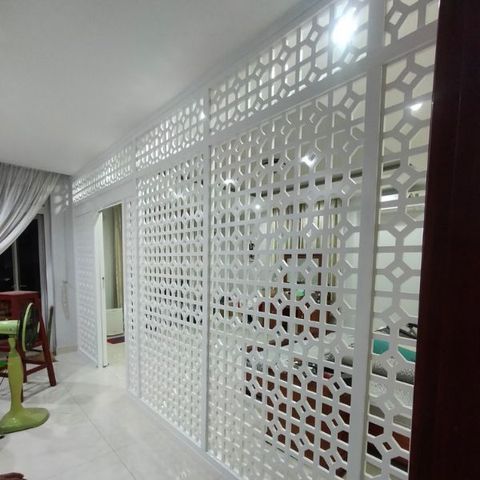  Vách Ngăn Cửa Lùa Gỗ- MS13 