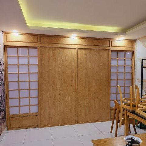  Vách ngăn cửa lùa cnc -MS38 