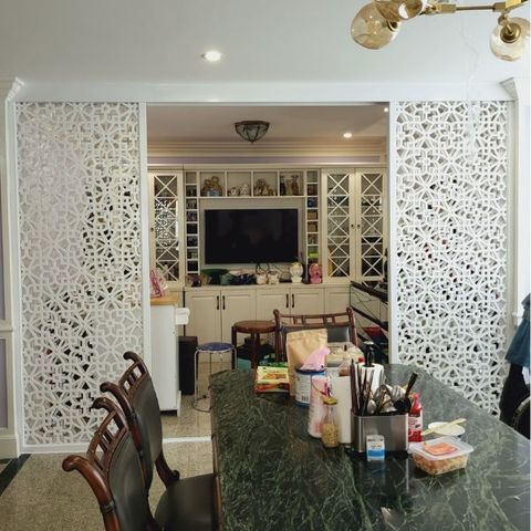  Vách Ngăn Cửa Lùa Gỗ- MS17 