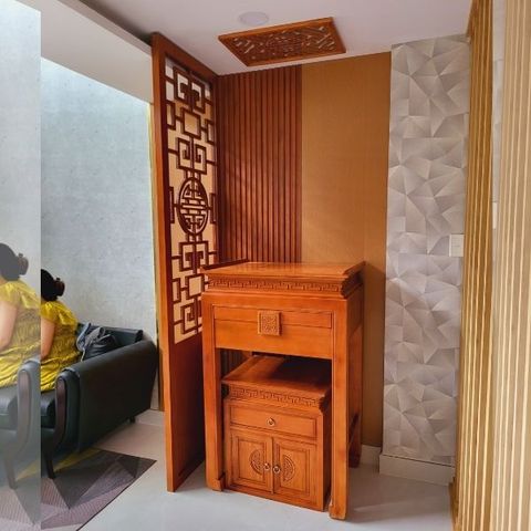  Vách Ngăn Phòng Thờ Gỗ MDF- PT146 
