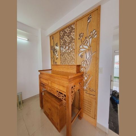  Vách Ngăn Phòng Thờ Gỗ MDF- PT149 