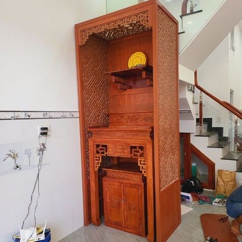  Vách Ngăn Phòng Thờ Gỗ MDF- PT147 