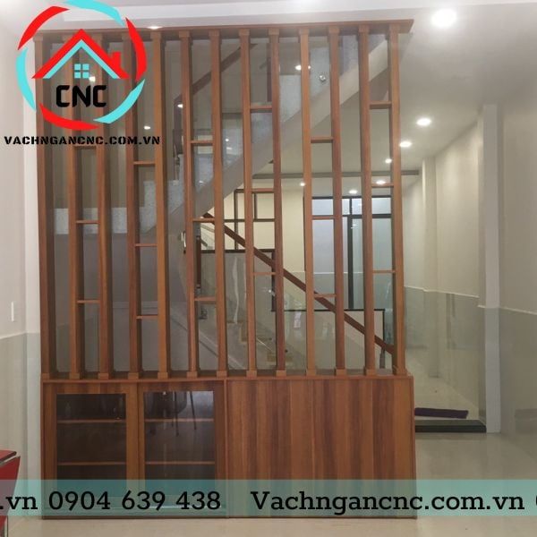 Lam Gỗ Trang Trí Phòng Khách – Vách Ngăn CNC