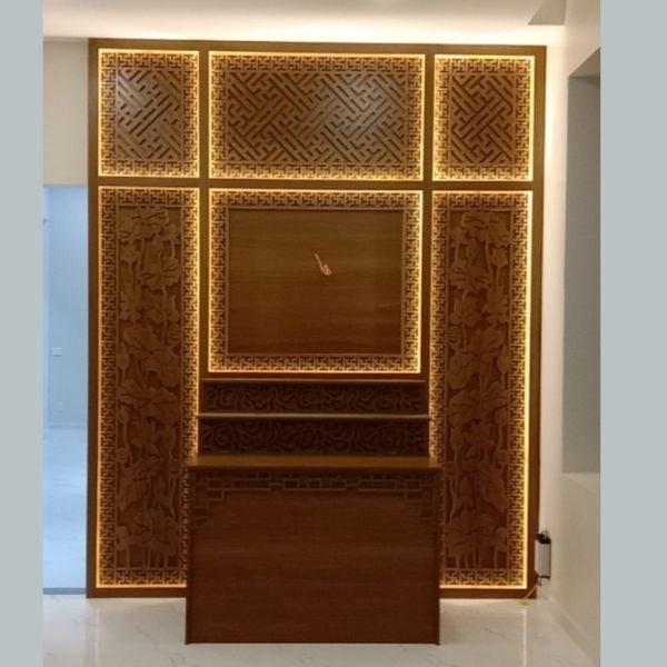 Vách ốp phòng thờ 23