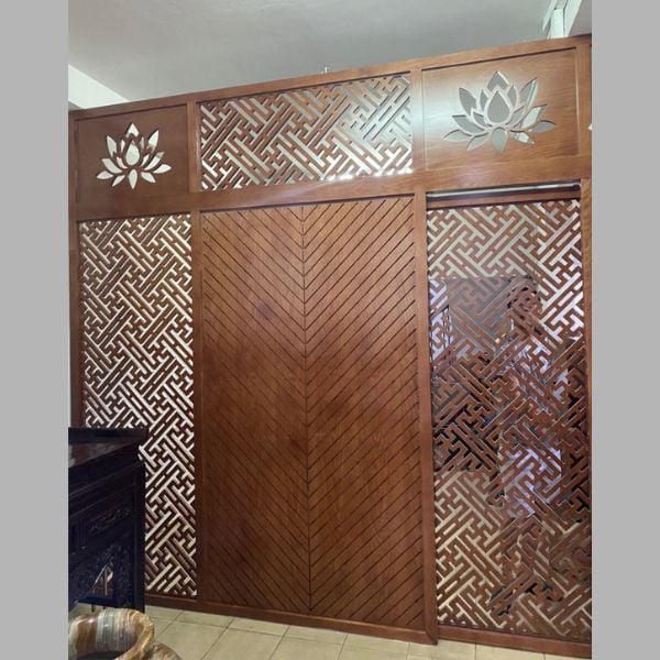 Vách ngăn cnc phòng ngủ 12