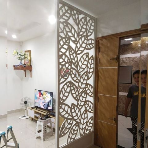  Vách ngăn trang trí phòng khách 