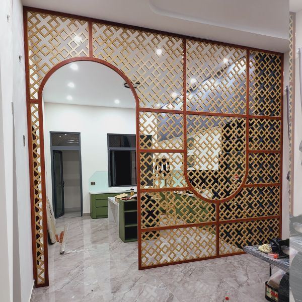 Vách ngăn cnc phòng ngủ 7