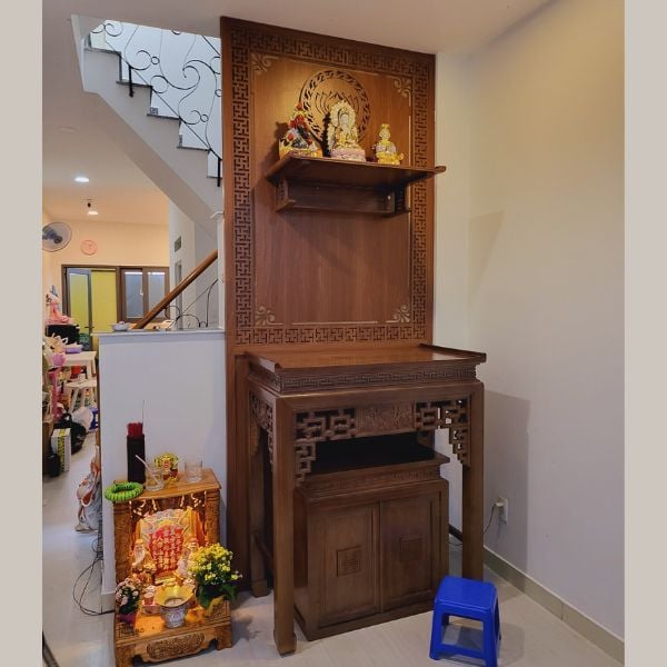 TRANG THỜ TREO TƯỜNG GỖ SỒI 28
