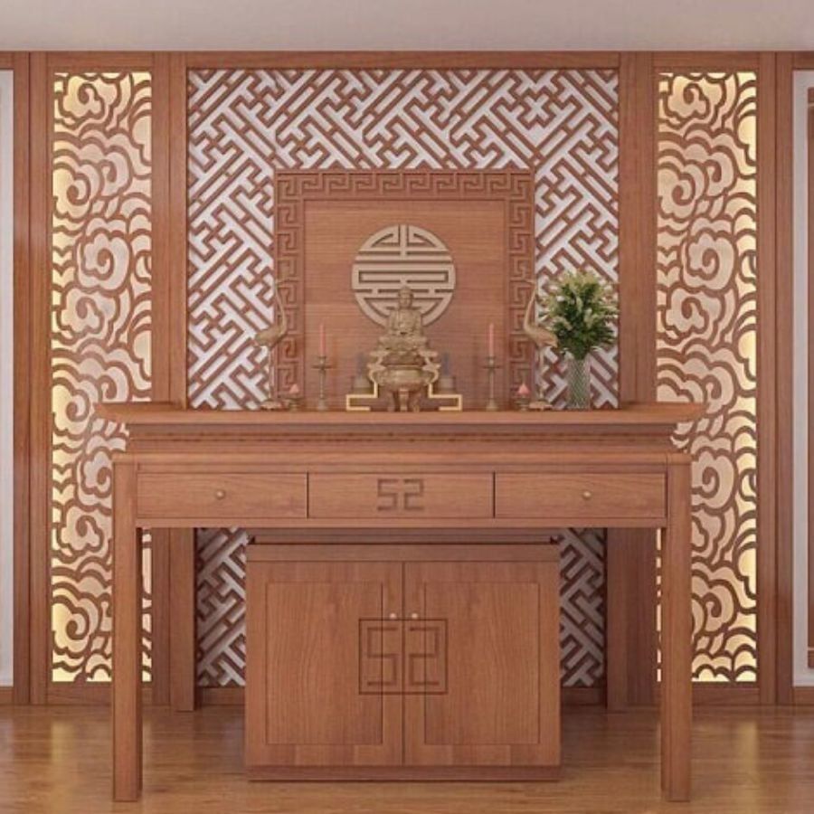 Vách ngăn phòng thờ 116