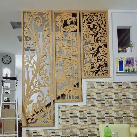  Vách cnc cầu thang 