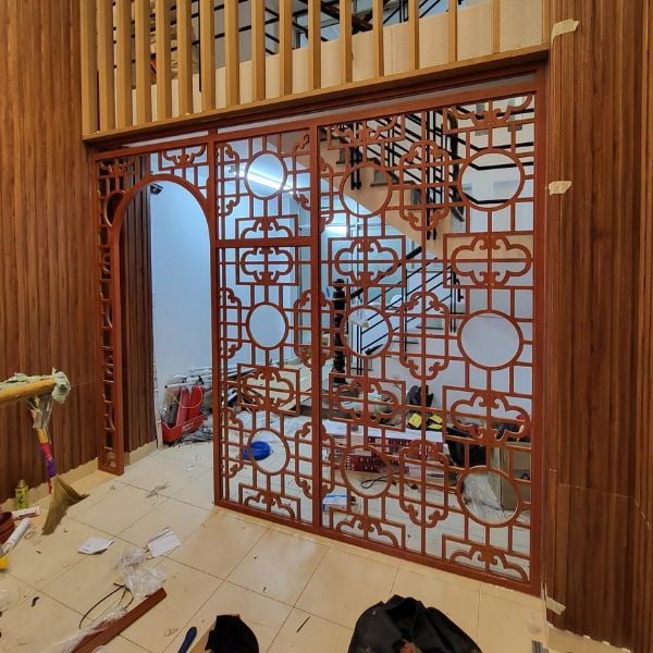 Vách ngăn cnc phòng ngủ 4